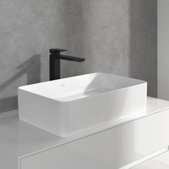 Змішувач для раковини Villeroy&Boch Subway 3.0 TVW112004000K5 високий, чорний матовий
