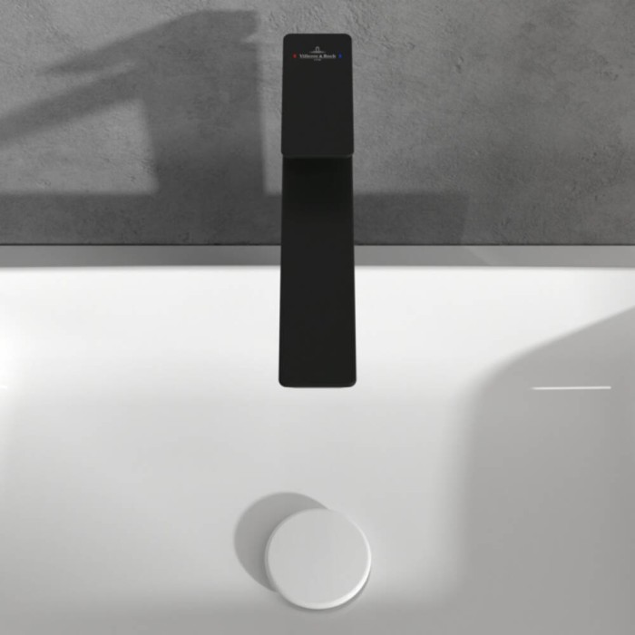 Змішувач для раковини Villeroy&Boch Subway 3.0 TVW112004000K5 високий, чорний матовий
