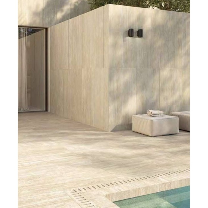 Керамограніт Italgraniti I Travertini TR03BA Travertino Beige Vein Cut Sq. 60x120 см