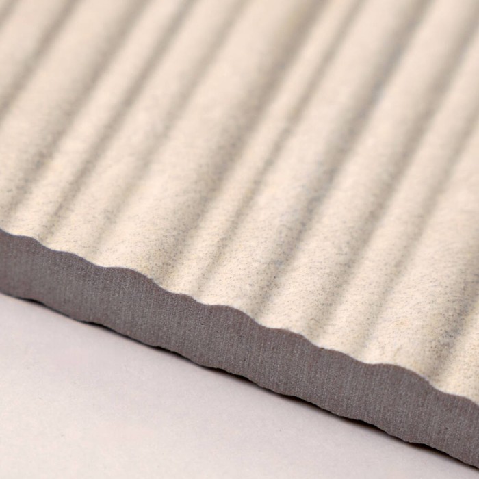 Керамограніт Italgraniti I Travertini TR01BAR Bianco Vein Cut Ribbed Sq. 60x120 см