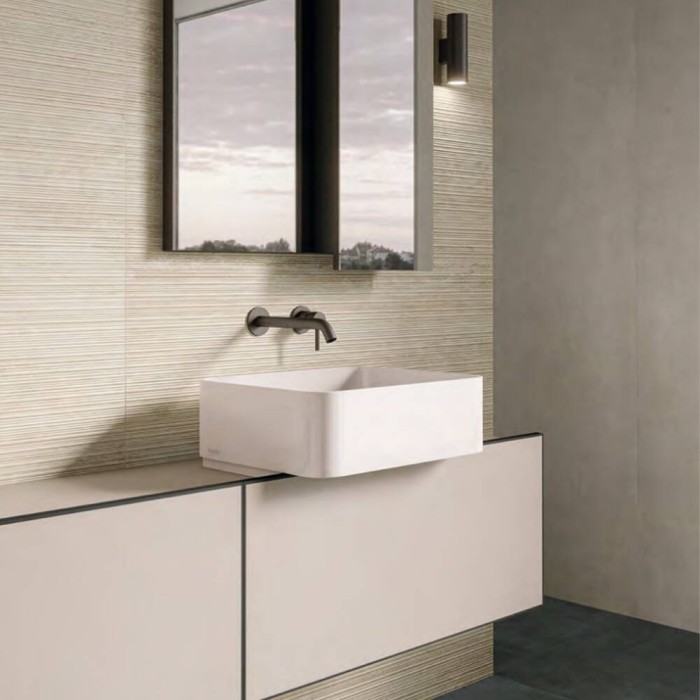 Керамограніт Italgraniti I Travertini TR01BAR Bianco Vein Cut Ribbed Sq. 60x120 см