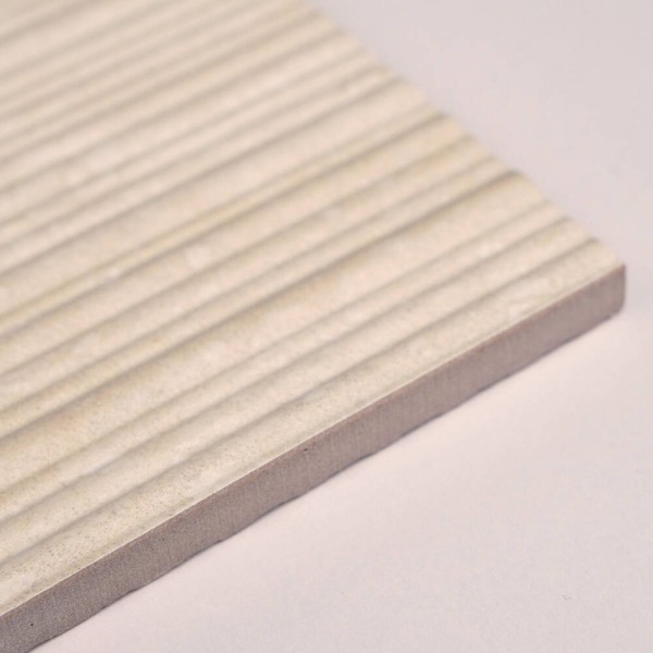 Керамограніт Italgraniti I Travertini TR01BAR Bianco Vein Cut Ribbed Sq. 60x120 см
