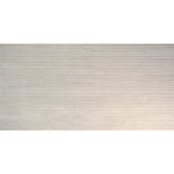 Керамограніт Italgraniti I Travertini TR01BAR Bianco Vein Cut Ribbed Sq. 60x120 см
