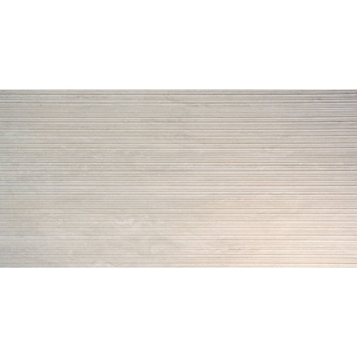 Керамограніт Italgraniti I Travertini TR01BAR Bianco Vein Cut Ribbed Sq. 60x120 см