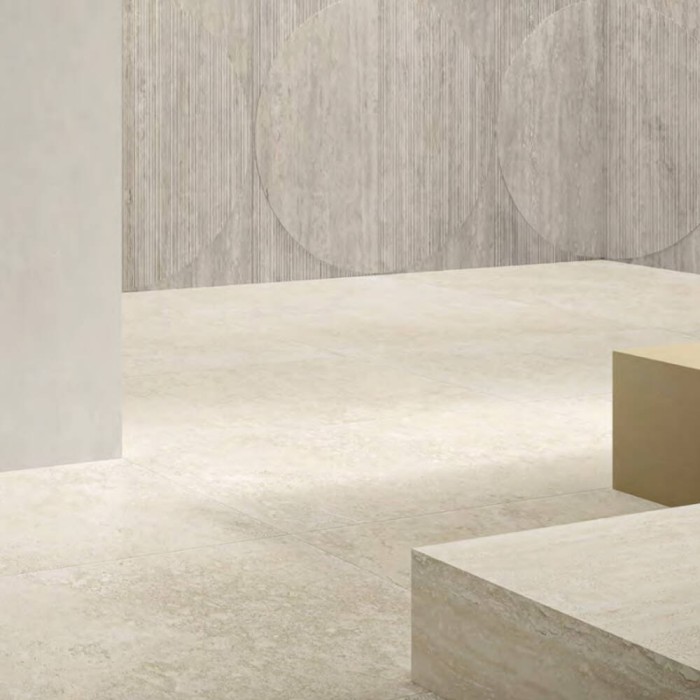 Керамограніт Italgraniti I Travertini TR0212 Travertino Bianco Cross Cut Sq. 120x120 см