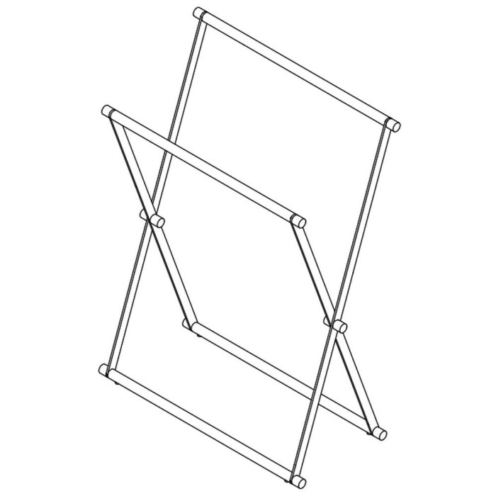 Тримач-стійка для рушників Decor Walther Cross 2 0507200 підлогова, хром