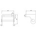 Тримач для туалетного паперу Decor Walther Stone TPH4 0974554 з полицею, білий/хром