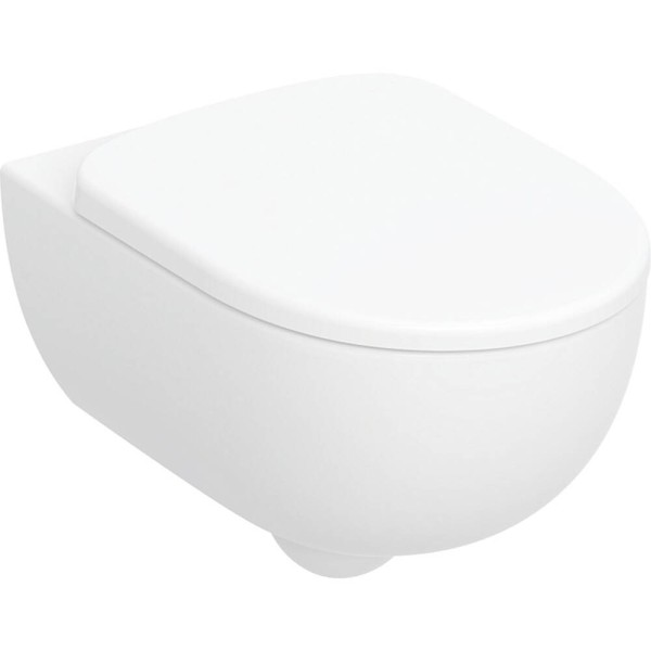 Унітаз підвісний Geberit Selnova Premium 502.793.00.1 без обідка, з кришкою Duroplast, SoftClose, Quickfix, білий глянець
