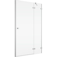 Душові двері з фіксованою стінкою в одній лінії Ronal Annea AN13WD11005007 з L-кріпленням, петлі справа, 110х200 см, профіль алюміно-хром, прозоре скло