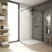Душова стінка Ronal Easy BlackLine Walk-in STR4PA61200607 120х200 см профіль чорний матовий, скло прозоре Душова стінка Ronal Easy BlackLine Walk-in STR4PA61200607 120х200 см профіль чорний матовий, скло прозоре