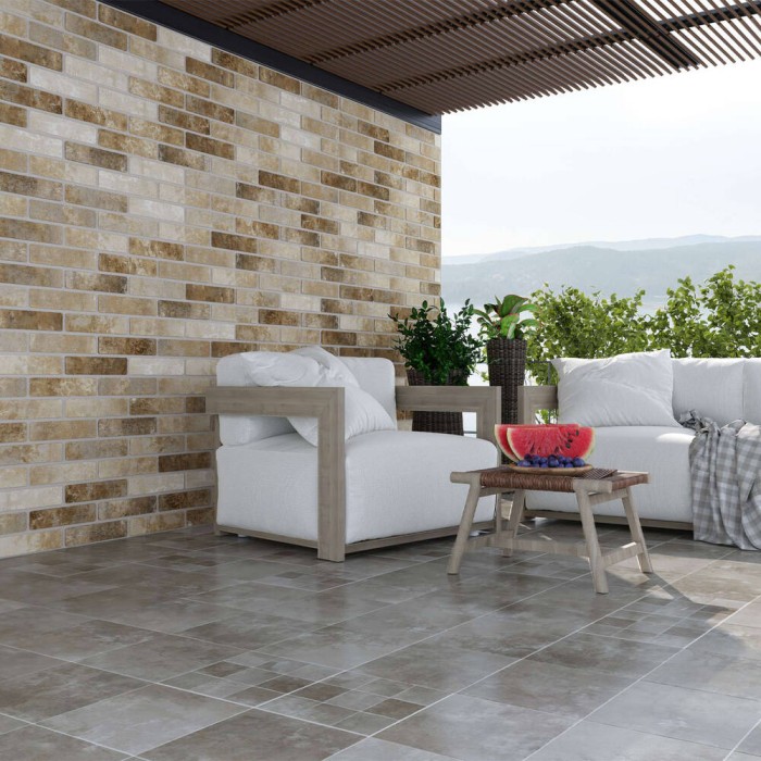 Керамограніт Golden Tile Klinker Brick бежевий KB1010 6х25 см