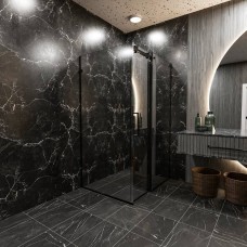 Душова кабіна Devit Art 3.0 SE2340B прямокутна, розсувна, 120х80 см, без піддона, скло прозоре, профіль чорний матовий