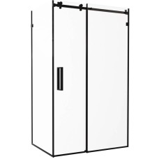 Душова кабіна Devit Art 3.0 SE2340B прямокутна, розсувна, 120х80 см, без піддона, скло прозоре, профіль чорний матовий