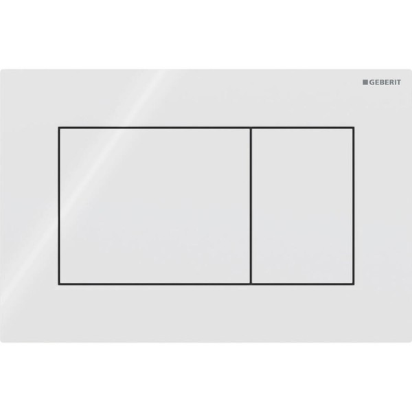 Клавіша змиву Geberit Sigma01 square 115.660.11.1 білий глянець
