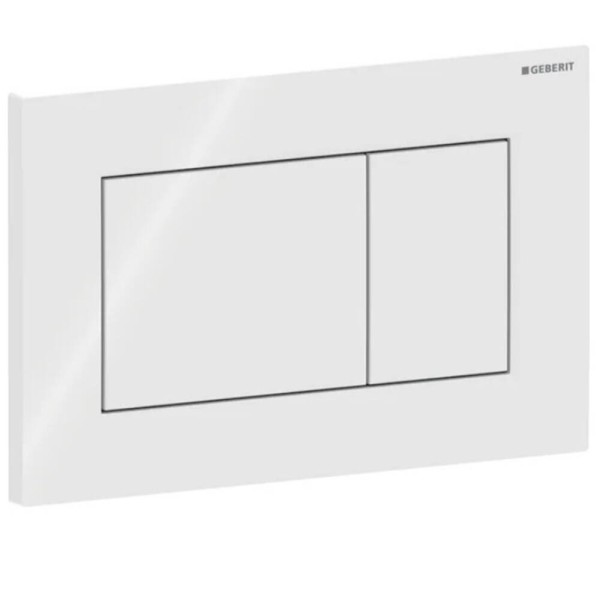 Клавіша змиву Geberit Sigma01 square 115.660.11.1 білий глянець