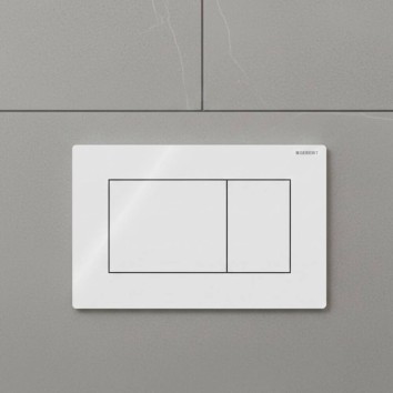 Клавіша змиву Geberit Sigma01 square 115.660.11.1 білий глянець