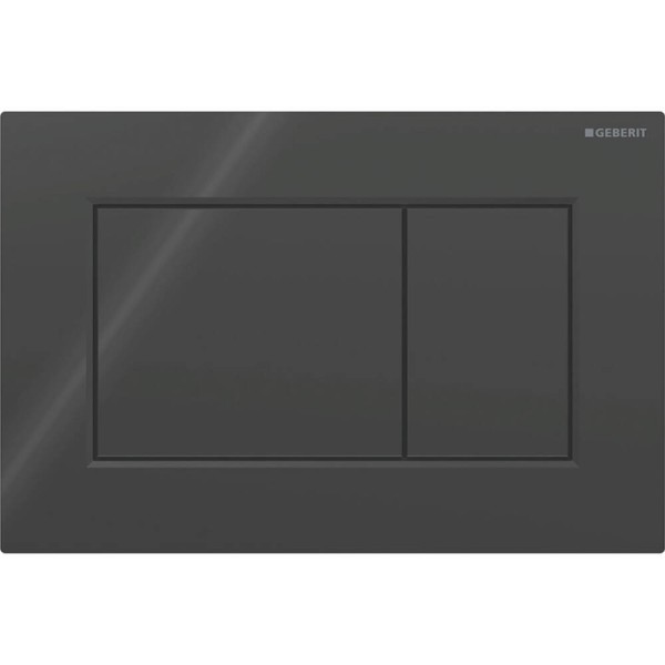 Клавіша змиву Geberit Sigma01 square 115.660.DW.1 чорний глянець