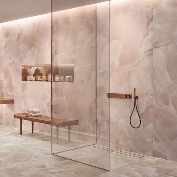 Керамограніт Mirage Onyce Rose ON 04 PRL SQ 120x120 см