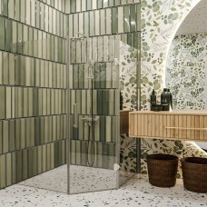 Душова кабіна Devit Art 3.0 SE0140 п'ятикутна, розпашна, 90х90 см, скло прозоре, профіль хром