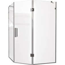 Душова кабіна Devit Art 3.0 SE0140 п'ятикутна, розпашна, 90х90 см, скло прозоре, профіль хром
