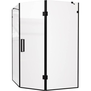 Душова кабіна Devit Art 3.0 SE0140B п'ятикутна, розпашна, 90х90 см, скло прозоре, профіль чорний матовий