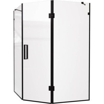 Душова кабіна Devit Art 3.0 SE0140B п'ятикутна, розпашна, 90х90 см, скло прозоре, профіль чорний матовий
