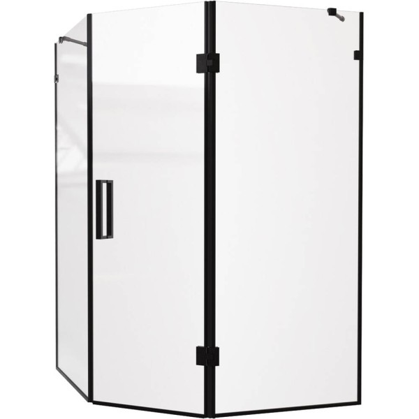 Душова кабіна Devit Art 3.0 SE0140B п'ятикутна, розпашна, 90х90 см, скло прозоре, профіль чорний матовий
