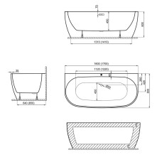 Ванна акрилова Devit Optima Plus 17080140 170х80 см