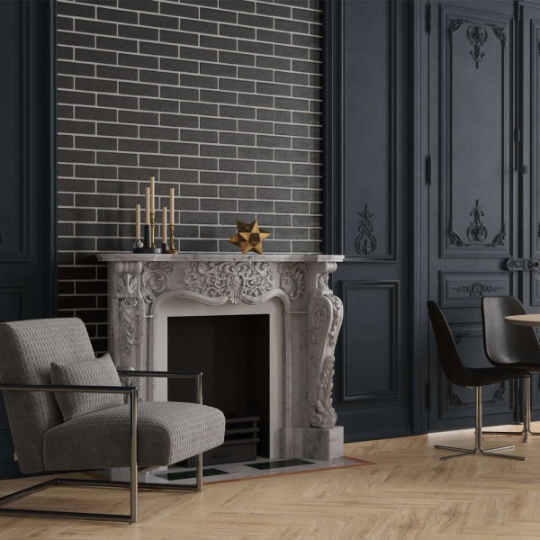 Керамограніт Golden Tile The Strand Чорний 08С010 6х25 см