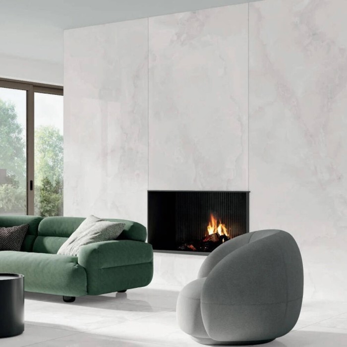 Керамограніт Alaplana Bibury White Polished 120x280 см