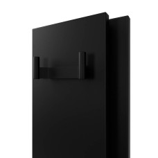 Радіатор електричний Deweit Whole Wall_2.0, з тримачем для рушників та халатів, Led-підсвітка, колір чорний мат