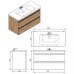 Тумба Devit Frame 753100O 100 см з раковиною та сифоном, натуральний дуб