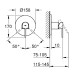 Змішувач прихованого монтажу для душу Grohe Plus 24059003 хром Змішувач прихованого монтажу для душу Grohe Plus 24059003 хром