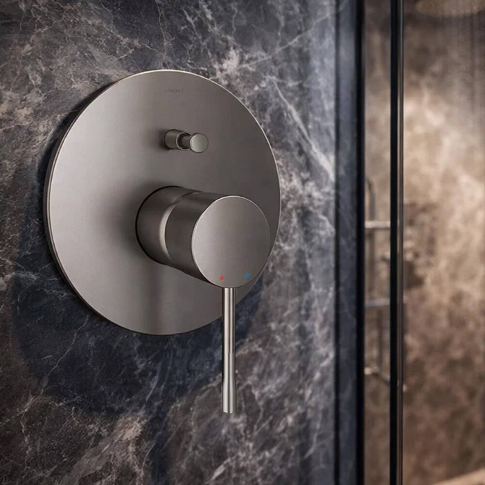 Змішувач прихованого монтажу для ванни/душу Grohe Essence 19285AL1 графіт темний матовий