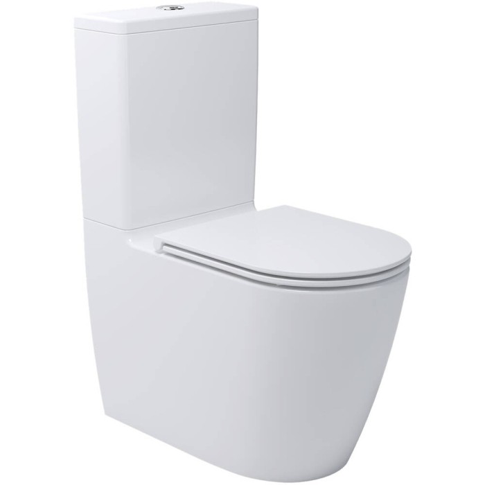Унітаз-компакт Devit Do It 3010510 безобідковий з кришкою soft-close, Vortex Flush, білий 