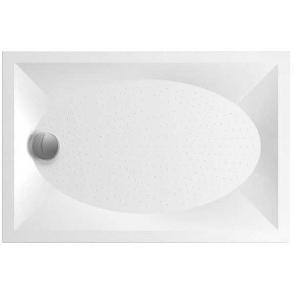 Душовий піддон зі штучного каменю Paa ART KDPART80X120/00 80х120см прямокутний білий глянець