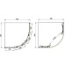 Душова кабіна Primera Pl Frame SHQC51906 90х90 см профіль хром/прозоре скло
