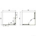 Душова кабіна Primera Pl Frame SHRC53906 90х90 см профіль хром/прозоре скло