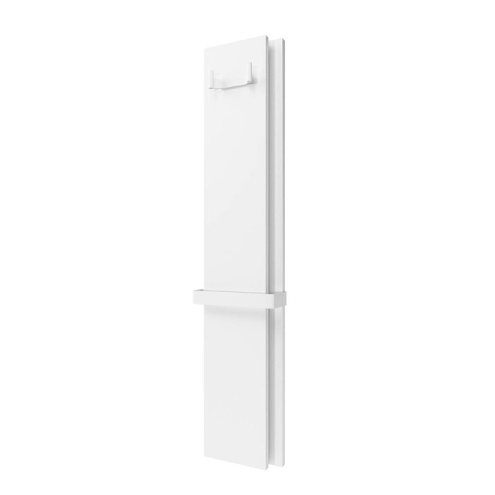 Радіатор електричний Deweit Whole Wall_2.0, з тримачем для рушників та халатів, Led-підсвітка, колір білий мат