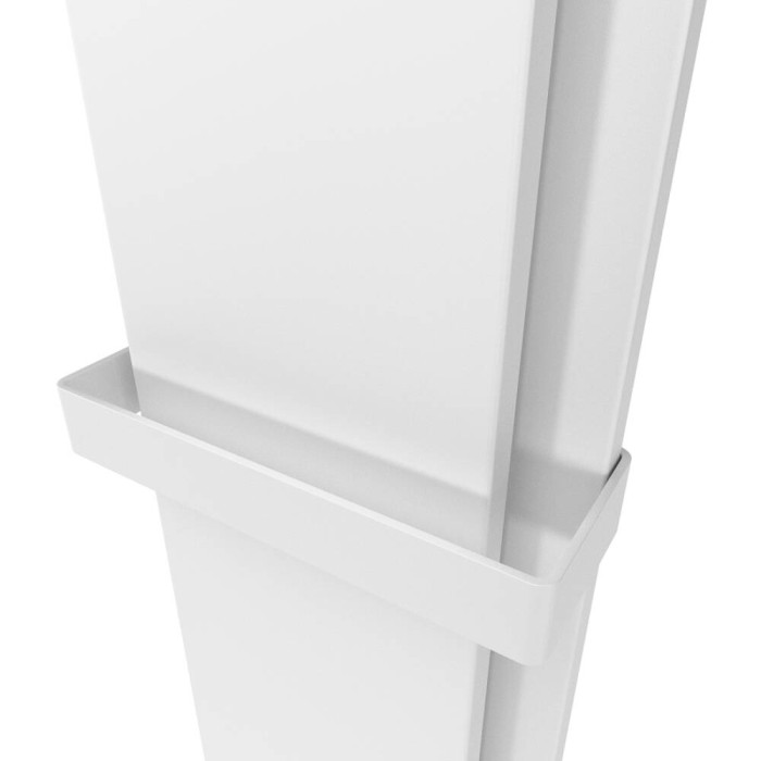 Радіатор електричний Deweit Whole Wall_2.0, з тримачем для рушників та халатів, Led-підсвітка, колір білий мат