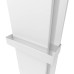 Радіатор електричний Deweit Whole Wall_2.0, з тримачем для рушників та халатів, Led-підсвітка, колір білий мат