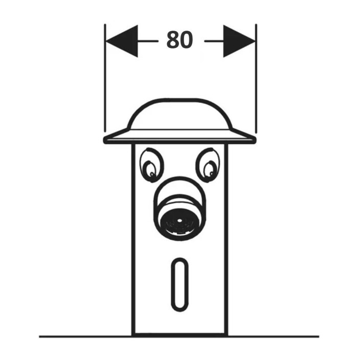 Змішувач для раковини Geberit Bambini 116.209.21.1 дитячий з живленням від мережі, хром