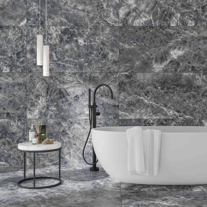 Керамограніт Golden Tile Dolomiti Сірий carving рект DL2980 60х120 см