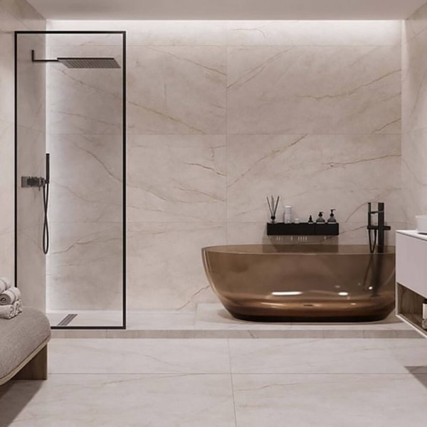 Керамограніт Almera Ceramica (Spain) P.E. Rain Forest White 75x150 см
