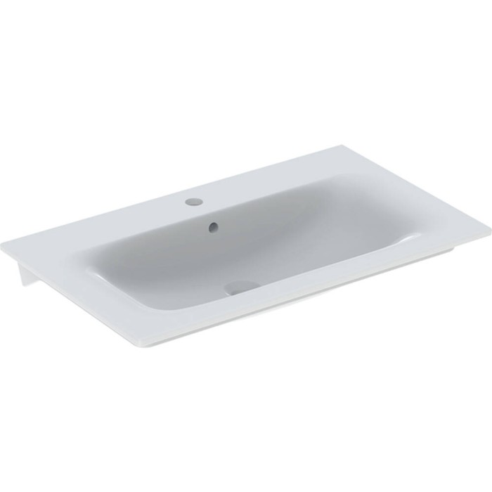 Раковина Geberit Selnova Square 500.995.00.1, 80 см, білий глянець