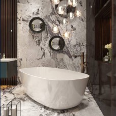 Керамограніт Almera Ceramica-2 Rk189h202b Grey Moon *** 80x190 см