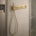 Змішувач прихованого монтажу для душу Axor ShowerComposition 12572140 з термостатом, матова бронза