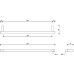 Тримач для рушників Decor Walther Bar HTE60 0856360 чорний матовий