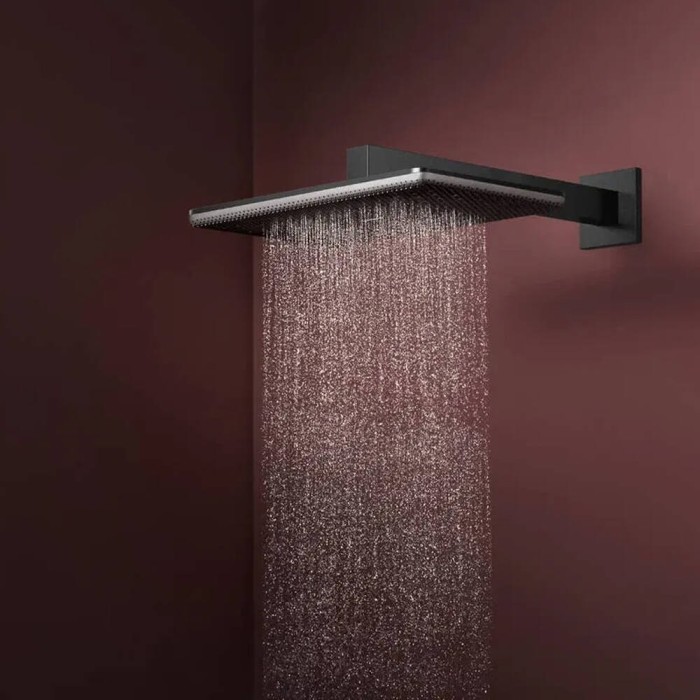 Верхній душ Hansgrohe Raindance Alive Q 24530670 210/340 1jet чорний матовий