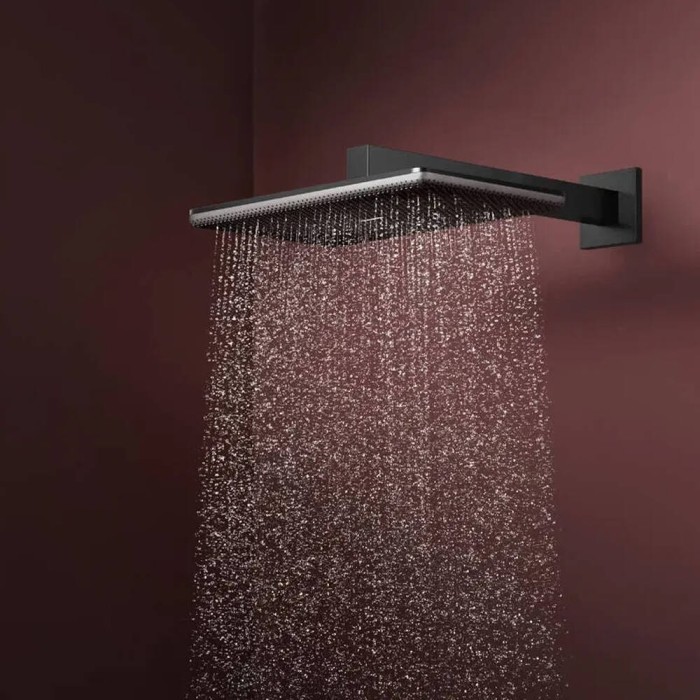 Верхній душ Hansgrohe Raindance Alive Q 24530670 210/340 1jet чорний матовий